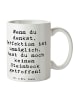 Mr. & Mrs. Panda Trinkbecher Spruch Steinbock Perfektion mit Spruch in Weiß