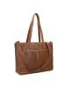 Plevier Power Shopper Tasche Leder 31 cm Laptopfach cognac