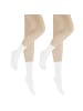 Hudson Socken Only 2-Pack druckfreier Bund in White