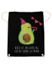 Mr. & Mrs. Panda Beutel Avocado Party mit Spruch in Schwarz