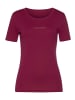 LASCANA T-Shirt in bordeaux, schwarz