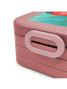 Mr. & Mrs. Panda Bento Box Hummer Weizen Design mit Spruch in Rot Pastell