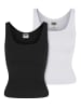 Urban Classics Tanks & Cami in black+white