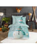 Traumschlaf Bettwäsche Schneemann in aqua