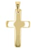 Adeliás Unisex Anhänger – Kreuz Kreuzanhänger aus Edelstahl in gold