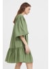 Finn Flare Midikleid Volants in dark green