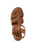 Tamaris Sandalette in BROWN STRUCT.