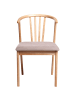 Beliani 2er-Set Esszimmerstuhl CRAIG in Braun/Beige