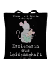Mr. & Mrs. Panda Tasche Erzieherin Leidenschaft mit Spruch in Schwarz