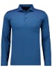 Ragman Softknit-Polo Kent-Kragen, Velvet-Touch in Blau