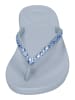 fitflop Zehentrenner IQUSHION MULTI-CRYSTAL ERGONOMIC FLIP in blau