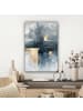 MuchoWow Leinwand bilder Abstrakte Kunst gold grau (BxH)