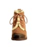 Divine Factory Schnürstiefelette in Tan Braun