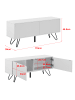 en.casa Sideboard Bollebygd in Weiß (H)46.5cm (B)110cm (T)30cm