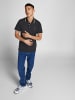 Jack & Jones Polo T-Shirt Pique Kurzarm Hemd Basic JPRBLUWIN in Schwarz