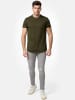 Tazzio T-Shirt Rundhals "E105" - Regular Fit- in Khaki