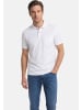 Redmond Poloshirt Basic in Weiß / hellblau