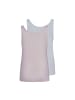 Skiny Unterhemd 2er Pack in Rosa/Beige