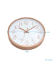 Intirilife Wanduhr mit D30,5 cm in Rosé Gold-Weiß
