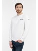 DreiMaster Herren Sweatshirt Mit Rundhals in Weiss