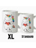 Mr. & Mrs. Panda Riesenkaffeetasse Einhorn Herz ohne Spruch in Weiß