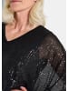 GOLDNER Paillettenbluse Elegantes, semitransparentes Oberteil in schwarz