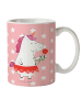 Mr. & Mrs. Panda Becher Einhorn Dame ohne Spruch in Rot Pastell