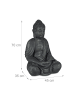 relaxdays Buddha Figur in Anthrazit - (H)70 cm