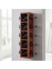 FineBuy Weinregal in Braun / Sheesham / 15x15x70