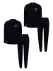 CR7 CRISTIANO RONALDO Pyjama Basic Long in Schwarz
