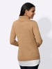 Sieh an! 2-in-1-Pullover in camel-weiß