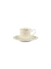 Villeroy & Boch Espressotassen mit Untertassen Ivoire 70 ml weiß-gold in weiß-gold
