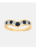 Diamant L'éternel Ring aus 375 Gelbgold mit Diamant mit Saphir