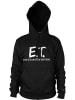 E.T. Hoodie "Extra Terrestrial Distressed Logo Big Tall Hoodie" in Schwarz