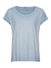 Camel Active T-Shirt aus softem Modal-Baumwollmix in Blau-Grau