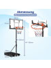 COSTWAY Basketballkorb Outdoor mit Ständer in Schwarz
