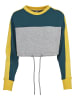 Urban Classics Sweater in grey/jasper/chromeyellow