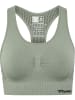 Hummel Sportoberteil Hmlshaping Seamless Sports Top in SEAGRASS