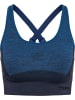 Hummel Hummel Top Hmlclea Yoga Damen Dehnbarem Atmungsaktiv Schnelltrocknend Nahtlosen in INSIGNIA BLUE MELANGE
