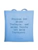 Mr. & Mrs. Panda Shopper Spruch Tragetasche Therapie mit Spruch in Sky Blue