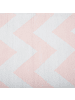 Beliani Outdoorteppich KONARLI in Rosa/Weiß - (W) 140 x (H) 0.3 x (L) 200 cm
