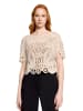 Betty Barclay Lochstrick-Pullover mit U-Boot-Ausschnitt in beige
