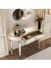 ABRIHOME Spiegelkonsolentisch in Gold 120 cm mit Schublade