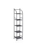 relaxdays Standregal in Schwarz - (B)33 x (H)145 x (T)28 cm