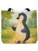 Mr. & Mrs. Panda Shopper Pinguin Marienkäfer Design ohne Spruch in Weiß