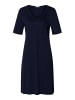 Hanro Nachthemd Cotton Silk in deep navy