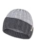 Sterntaler Strickmütze Rippenstrick in silber mel.