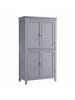 VASAGLE Badkommode Helan in Grau - (B)60 x (H)110 x (T)30 cm