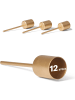Novaliv 12x Stabkerzenhalter Gold I Kerzenpick 10 x 2,5 cm Kerzenpin Adventskr in Gold