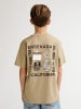 Petrol Industries T-Shirt mit Grafik-Rückenprint Sombrero in Braun